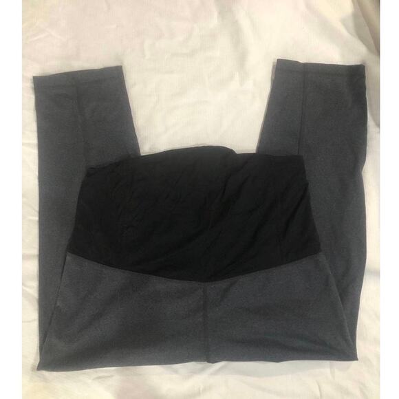 OLD NAVY Ingrid & Isabel women's black/gray Maternity 2 pair leggings sz large - Picture 8 of 10